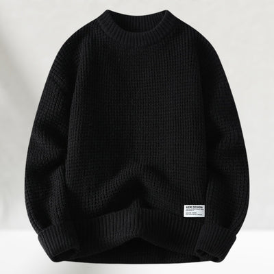James - Strikket sweater med rund halsudskæring
